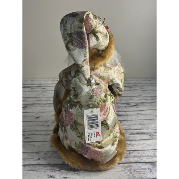 Vintage Kmart Pink Christmas Santa Holiday Centerpiece/ Tree Topper / Decor 13” - Picture 4 of 13